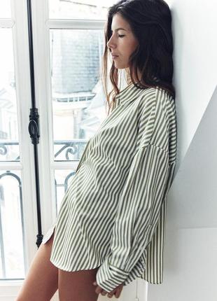 Рубашка смугаста zara 2