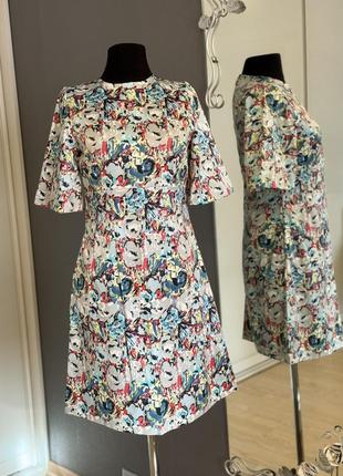 Сукня коттон атлас яскрава1 фото