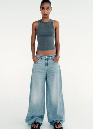 Джинси zara trf wide leg slouchy 32,38,40