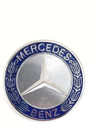 Эмблема mercedes-benz значок шильдик на капот 57мм