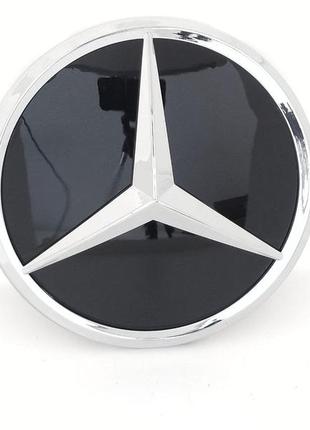 Эмблема mercedes в решетку радиатора w205 стекло