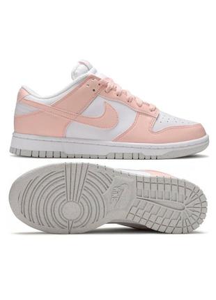 Кроссовки мужские nike dunk low next 46 (30,5 см) nature white/pale coral (dd1873-100-46)