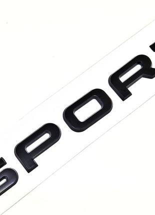Напис sport range rover емблема чорний матовий