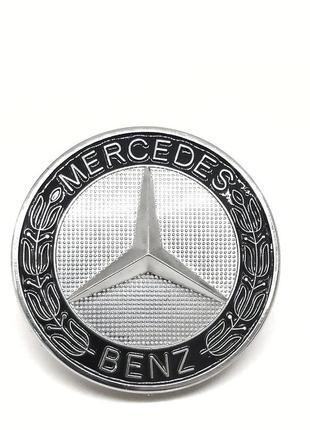 Эмблема mercedes-benz 2048170616 значок шильдик на капот 57мм