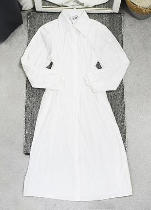 Новое белое миди платье рубашка cndy baby