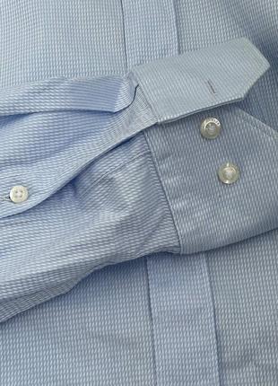 Мужская рубашка голубого цвета hugo boss оригинал в идеальном состоянии, унисекс8 фото