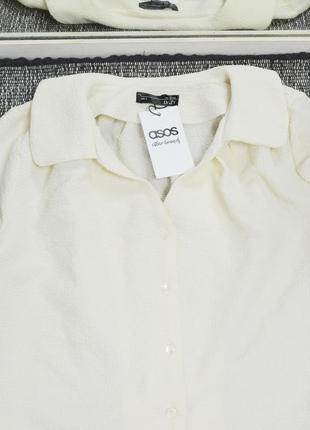 Нова кремова блуза з коміром dazy by asos4 фото