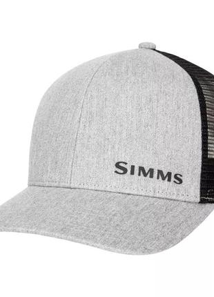 Кепка simms id trucker heather grey