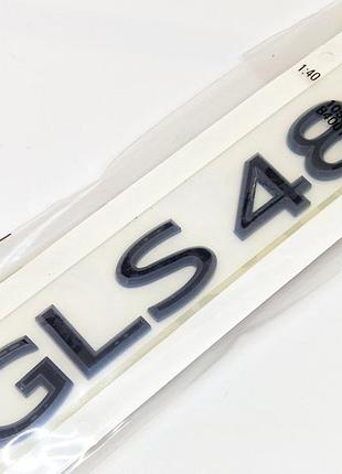 Напис mercedes gls480 багажника чорний глянець