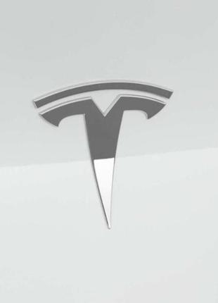 Эмблема значок тесла на крышку багажника tesla