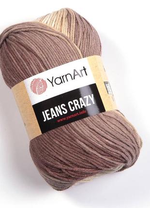 Yarnart jeans crazy 8201 пряжа ярнарт джінс крейзі