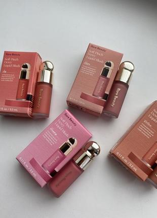 Новинка! лімітована мініатюра рідких рум’ян rare beauty soft pinch liquid blush1 фото