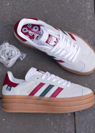 Жіночі кросівки adidas gazelle bold maple leaf