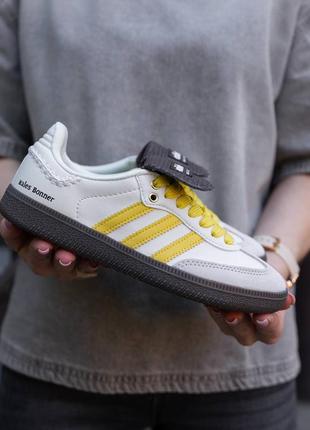 Женские кроссовки adidas samba x wales bonner yellow