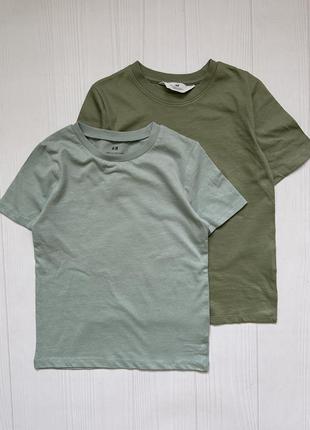 Нові базові футболки для хлопчика h&m 122/128