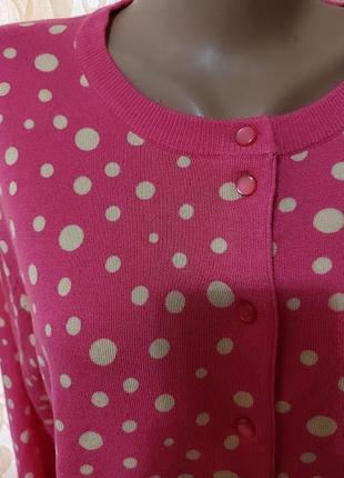 Красивая женская кофта, блузка в горох aware by vero moda состав: 100% viscose, размер на бирочке ук4 фото