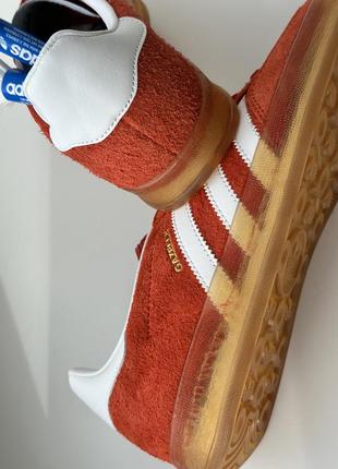 Кроссовки adidas originals handball spezial hq8718 / адедас газель оранжевые9 фото