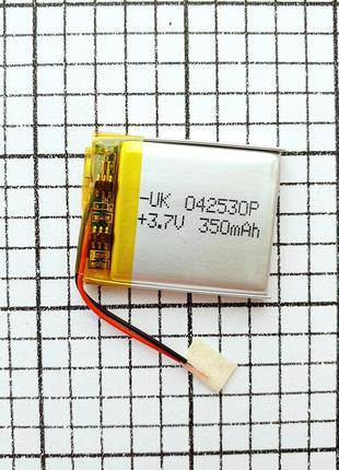 Акумулятор 402530 [31x25x4mm] 3.7 v 350 mah для бездротових навушників bluetooth