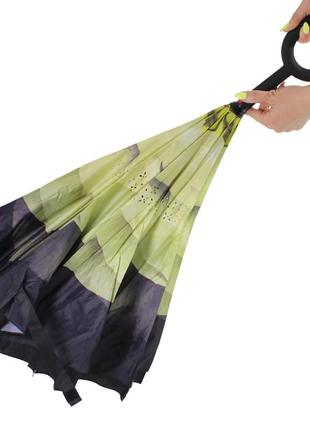 Умный зонт наоборот up-brella гардения белая (2907-13299) (bbx)2 фото