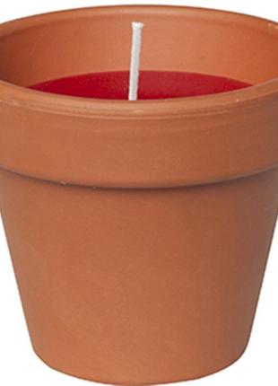 Свічка candle pot стандарт 10 х 11 коричневий з бордовим (000001349)