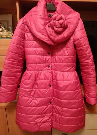 Яскраво рожева куртка-пальто