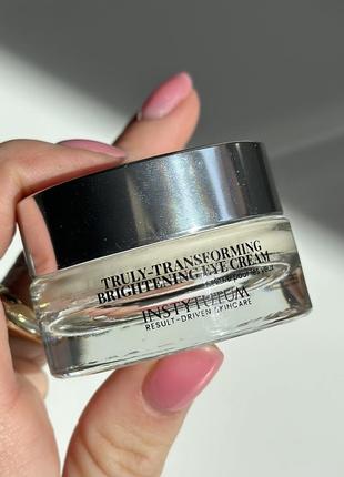 Крем-лифтинг для век с осветляющим эффектом instytutum truly-transforming brightening eye cream, 15ml