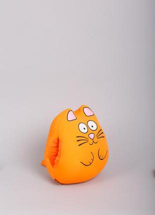 М'яка іграшка муфта-антистрес ручний кіт рудий exetro (a212)4 фото