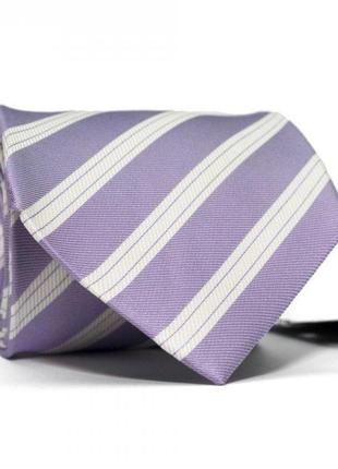 Краватка чоловіча фіолетова в смужка gin-2431 (bbx)