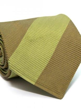 Краватка romeo gigli в смужку зелений zn-1901 (bbx)