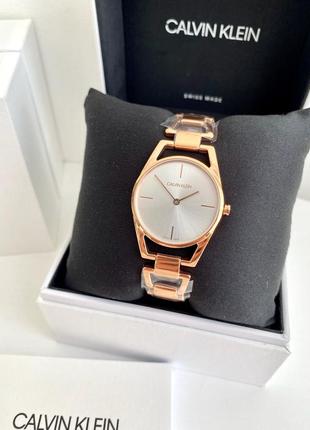 Calvin klein женские наручные брендовые часы кельвин кляйн оригинал на подарок жене подарок девушке1 фото