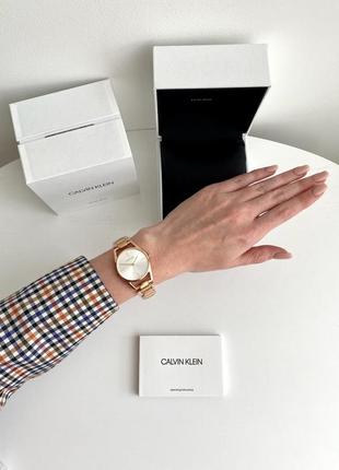 Calvin klein женские наручные брендовые часы кельвин кляйн оригинал на подарок жене подарок девушке4 фото