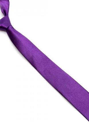 Краватка gofin фіолетова вузький однотонний fgn-42
