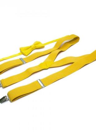 Набор  подтяжки и бабочка gofin suspenders abp-12010 желтый (abp-12010) (bbx)