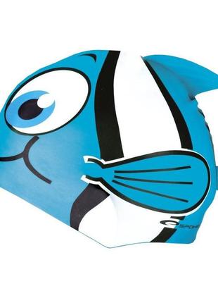 Шапочка для плавания spokey rybka для детей onesize голубая (s0110) (bbx)