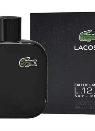 Мужская туалетная вода lacoste eau de lacoste l.12.12 noir intense (лакост эква де лакост л. 12.12 ноир)100мл