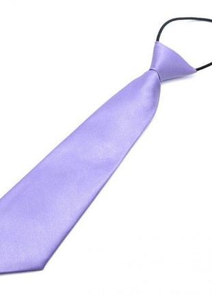 Детский лиловый галстук gofin однотонный fgnd-2212