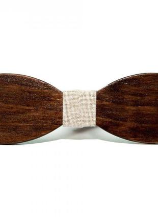 Деревянная галстук-бабочка gofin коричневый (gbdh-8436) (bbx)