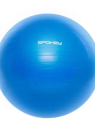 Професійний фітбол із насосом spokey fitball lll 65 см синій