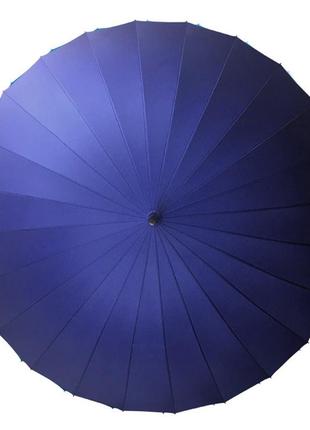 Зонт трость lesko t-1001 темно - синий 24 спицы (4472-13227) (bbx)