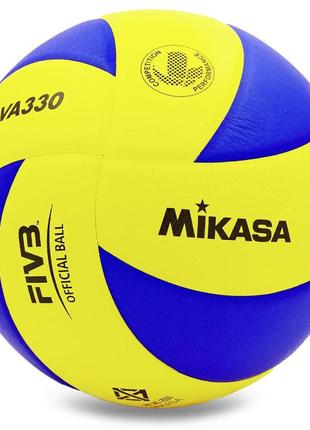 М'яч волейбольний mikasa mva-330 no5 pu клеєний оригінал (sk000440)