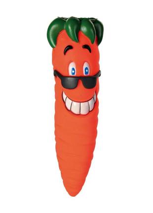 Игрушка для собак морковка с пищалкой trixie 3398 20 см (4011905033983) (bbx)