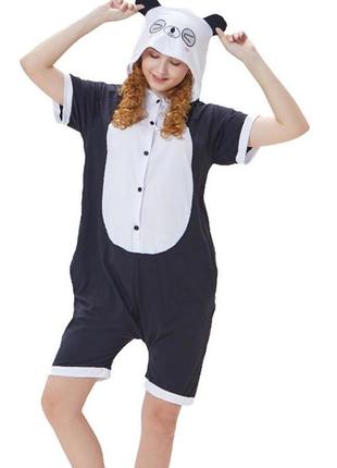 Кігурумі дитяча bearwear панда аніме (річна) l — зріст 121-130 см чорно-білий