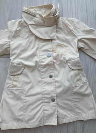 Куртка прорезиненная, дождевик для девочки2 фото