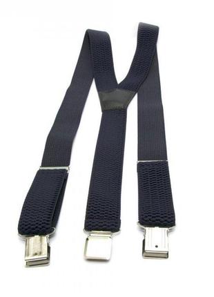 Удлиненные подтяжки gofin suspenders y образные 4 см синие (pbp-4658)
