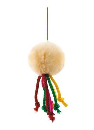 Іграшка для котів природа м'ячик хутряний на гумці 5 см різнобарвний (4823082403707)