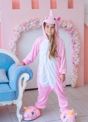 Пижама кигуруми детская bearwear единорог new xl 135 - 145 см розовый (k0w1-0060-xl) (bbx)