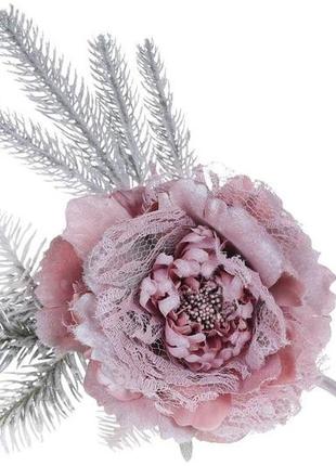 Декоративный цветок bonadi пион 16х39 см розовый (832-272)