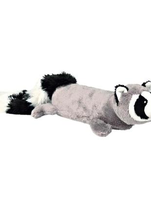 Іграшка для собак єнот плюшевий з пискавкою trixie 35989 46 см (4011905359892)