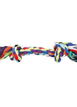 Іграшка для собак trixie мотузка апорт із вузлами поліестер 26 см (tx-3272)