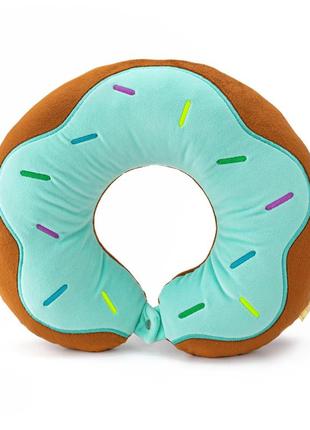 М'яка іграшка kidsqo подушка для подорожей пончик м'ятний (kd6952) (bbx)